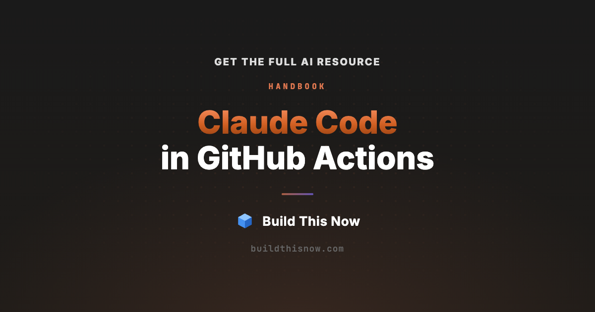 Claude Code GitHub Actions Setup Guide (@claude + Cron) | Build This Now