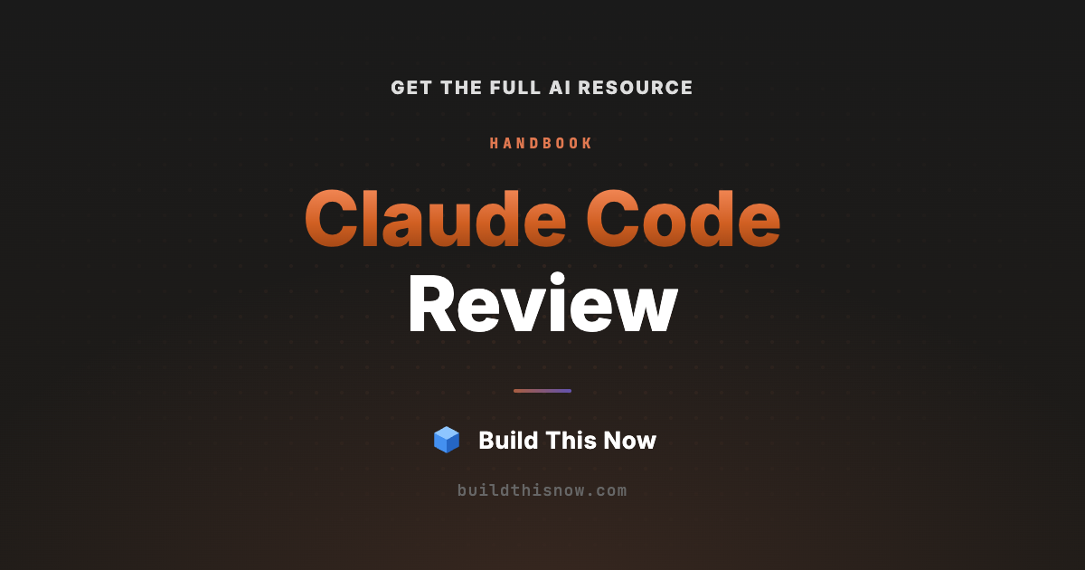 Claude Code Review | Build This Now