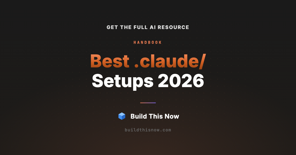 Got Build Style The 10 Best .claude/ Setups in 2026 | Build This Now