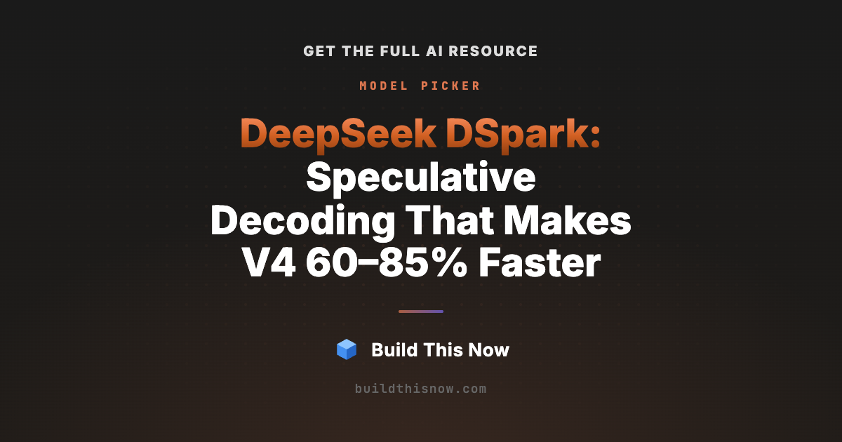 DeepSeek DSpark: Speculative Decoding That Makes V4 60–85% Faster ...