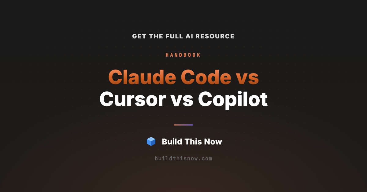Claude Code vs Cursor vs Copilot 2026 | Build This Now