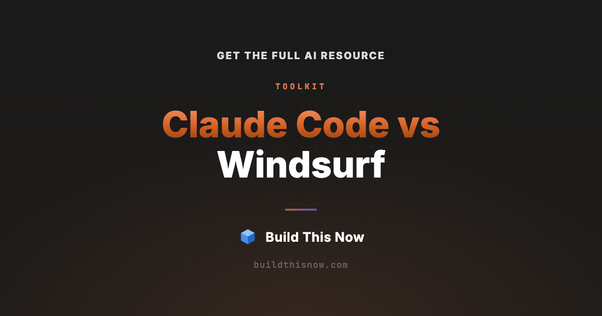 Claude Code vs Windsurf in 2026 | Build This Now