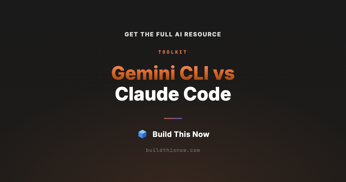 Gemini CLI vs Claude Code | Build This Now
