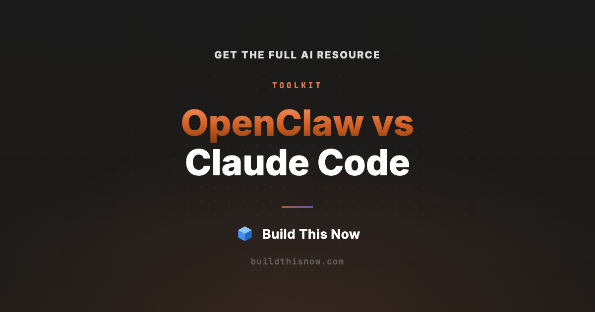 OpenClaw vs Claude Code | Build This Now